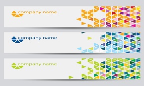 creative corporate  banner set vect